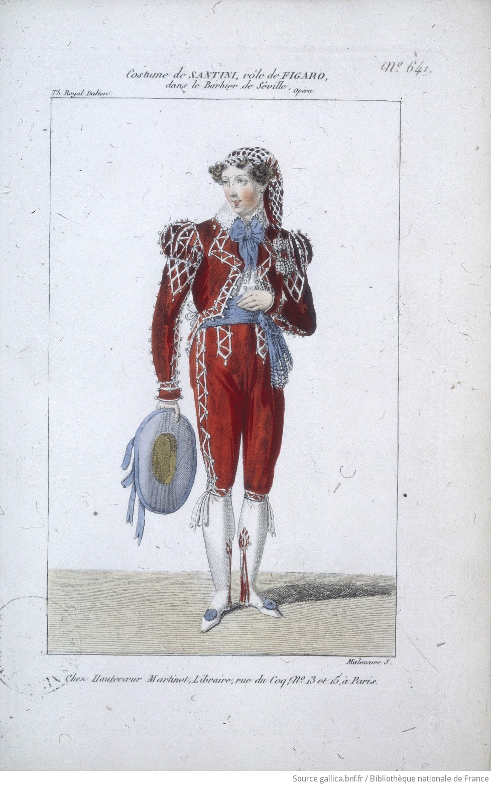 [Le barbier de Sville, comdie de Cesare Sterbini et Gioachino Rossini : costume de Santini (Figaro)] - 1