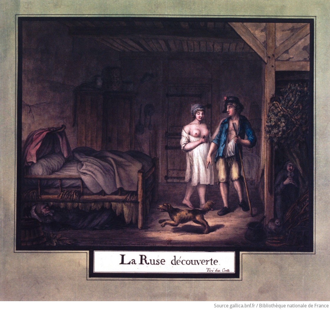 La ruse découverte : [dessin] / Jn Jques Le Queu archit.e inv. et delin. 1789 - 1