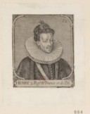 Portrait de Henri III, en buste, de 3/4 dirigé à droite  L. Gaultier