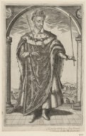 Portrait de Henri III, en pied, vêtu du manteau royal.