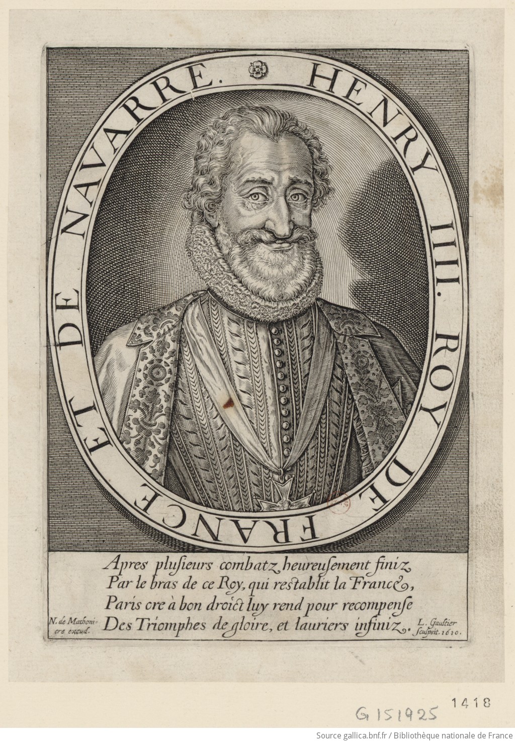 Fascinating Historical Picture of Henri IV in 1610 