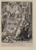 Portrait de Louis XV, de Marie Leczinska et de leurs enfants