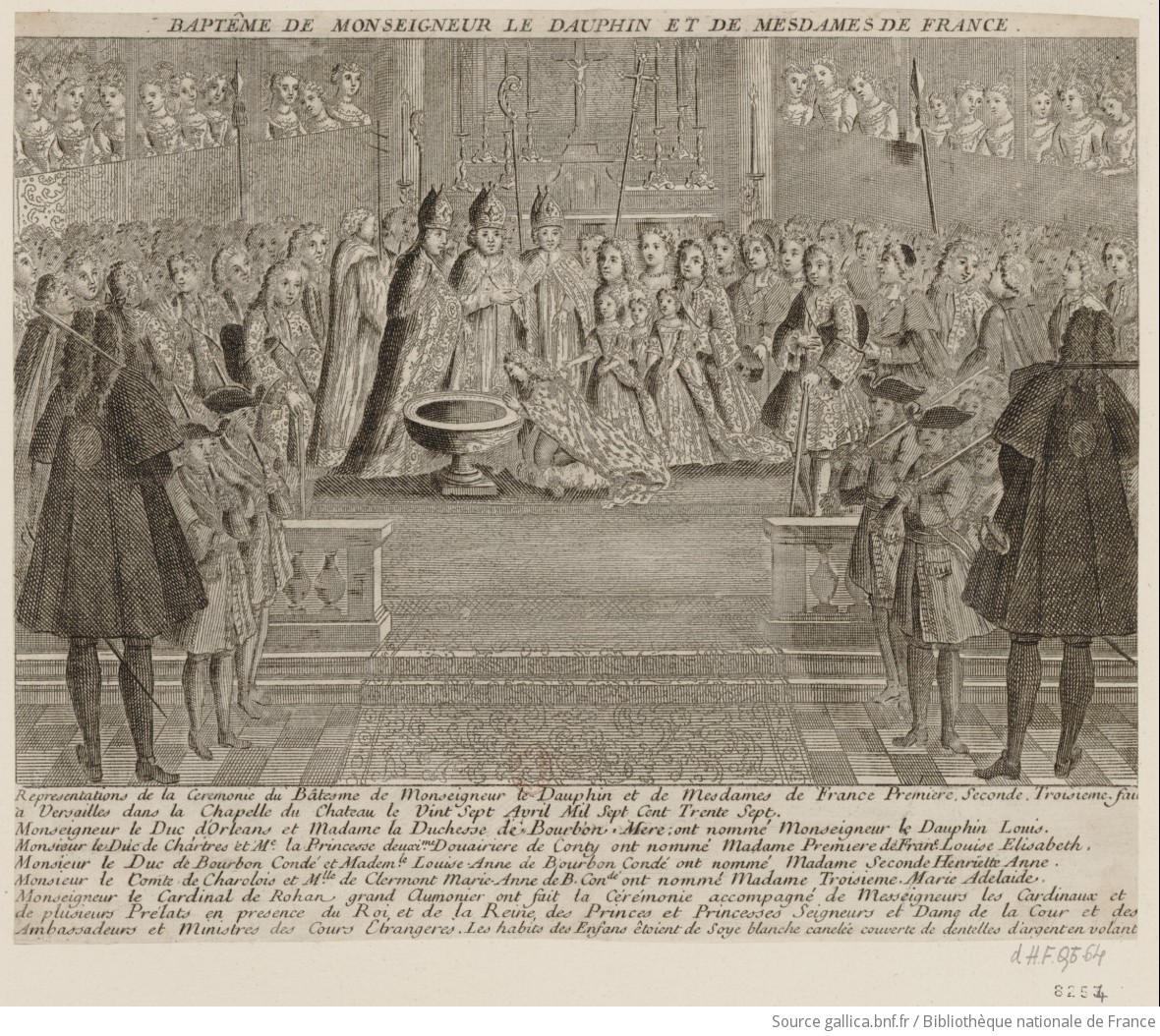 03 avril 1770: Baptême de Louise-Adélaïde de Bourbon F1