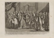 L'Auguste cérémonie du mariage de Dom Philippe premier infant d'Espagne et grand amiral de ce Royaume avec Madame Louise Elisabeth première dame de France.