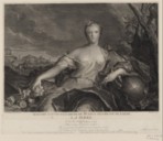 Madame Louise Elisabeth de France duchesse de Parme : La Terre. Gravé d'après un des 4 Tableaux du Cabinet de Mgr le Dauphin à Versailles  J.-M. Nattier ; J. Balechou. 1750