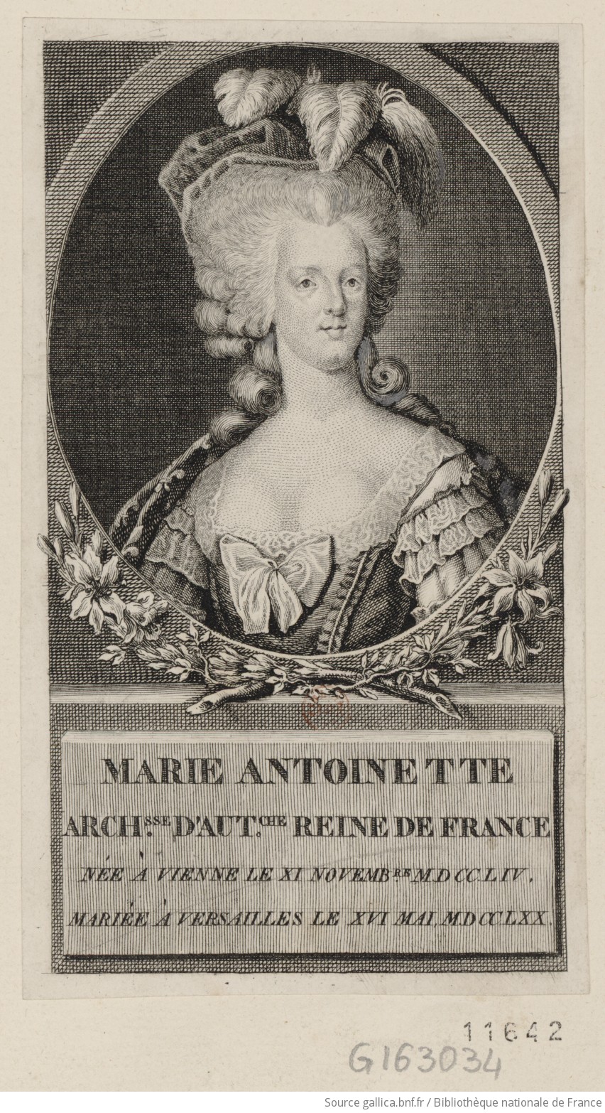 Portraits de Marie-Antoinette en buste F1