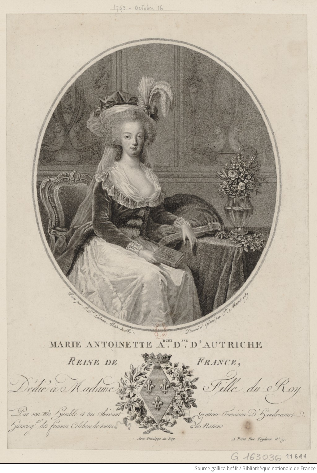 Stunning Image of Marie Antoinette  in 1789 