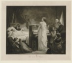 La Mort de Chopin  Braun, d'après le tableau de Félix Barrias. 1895