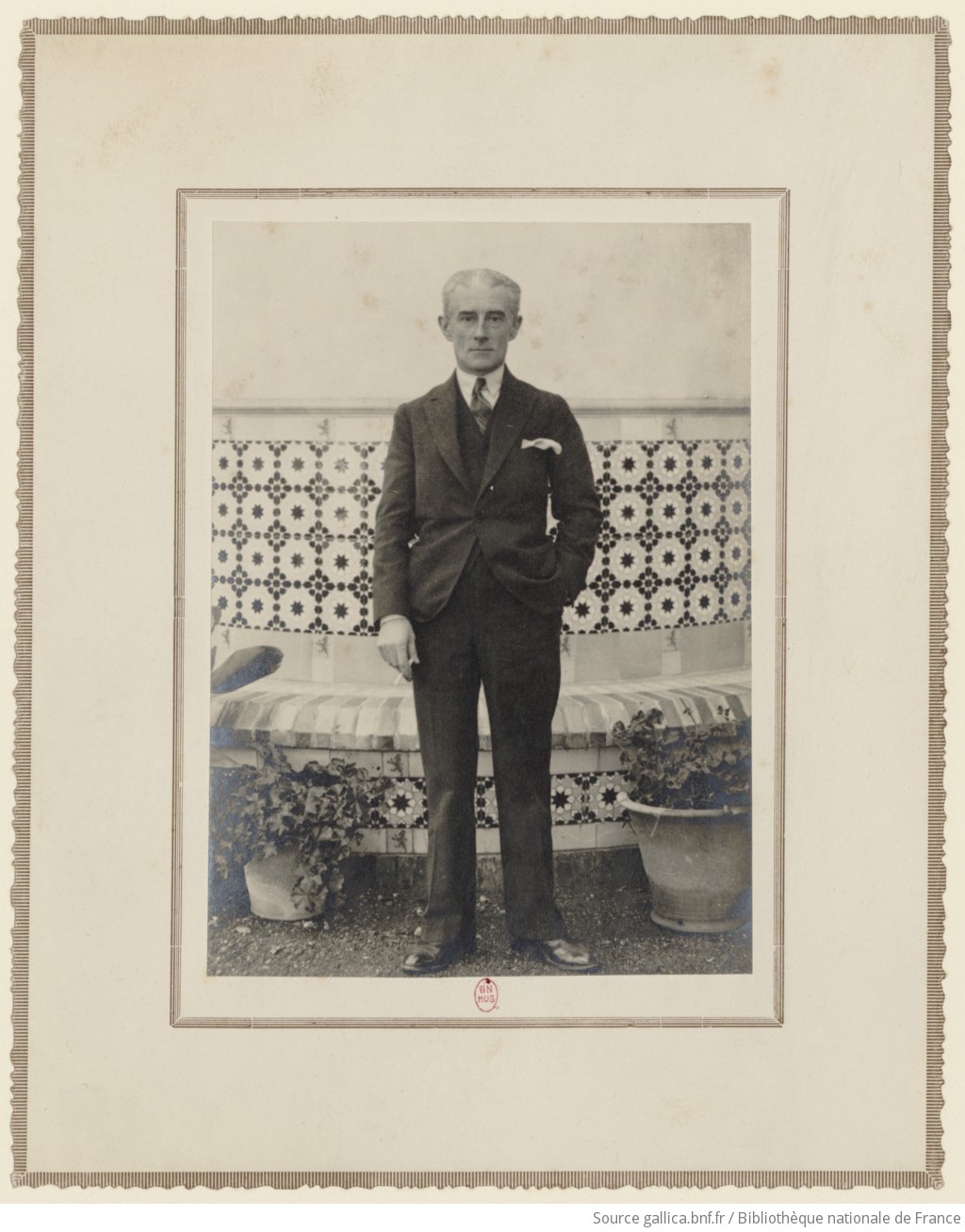 Maurice Ravel à Malaga en novembre 1928, lors d'une tournée en Espagne / Francisco Sanchez, Malaga - 1