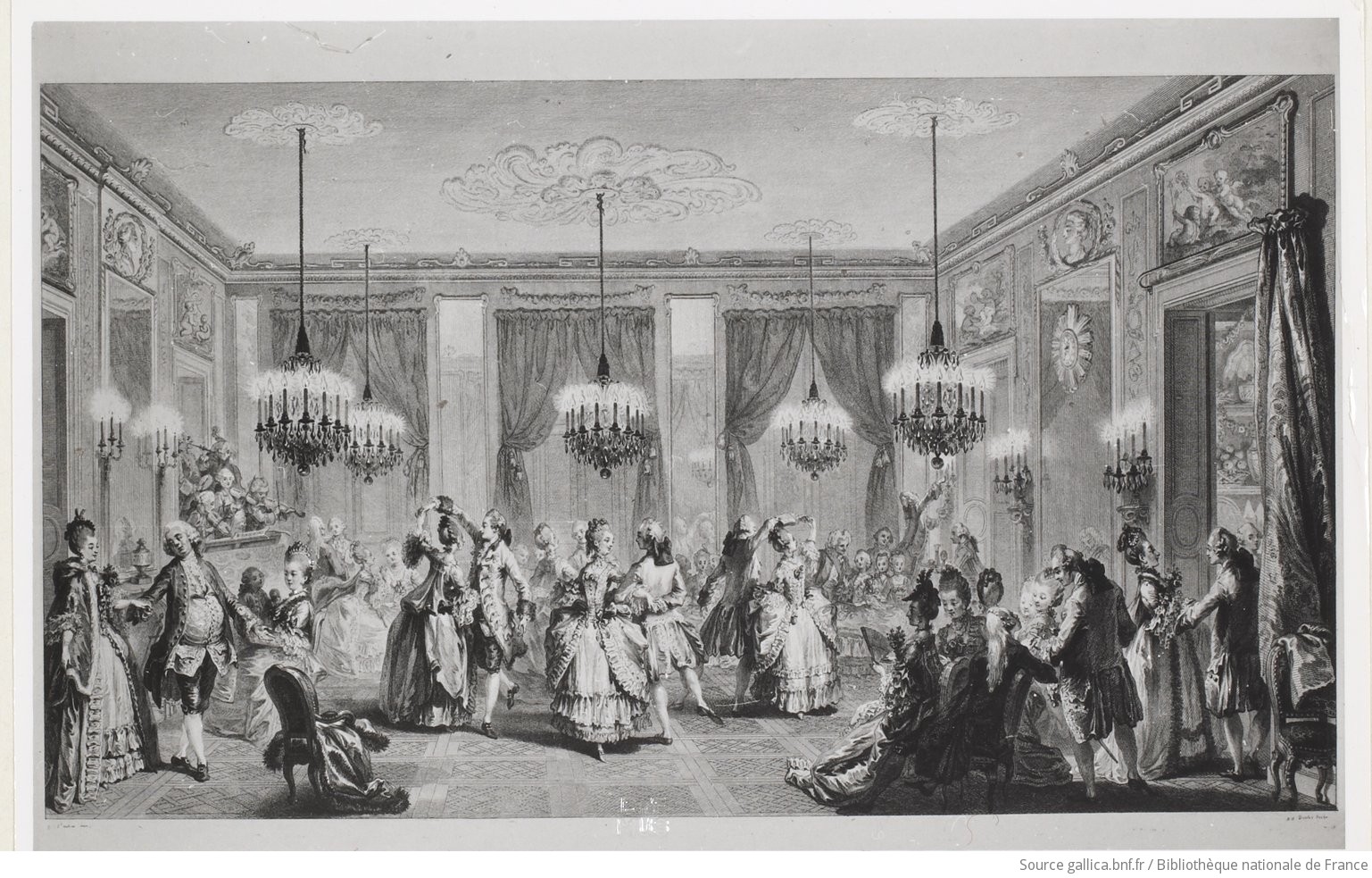 Le bal paré / [d'après] A. de Saint-Aubin ; [gravure de] Duclos ; [photogr.] Réunion des Musées nationaux - 1