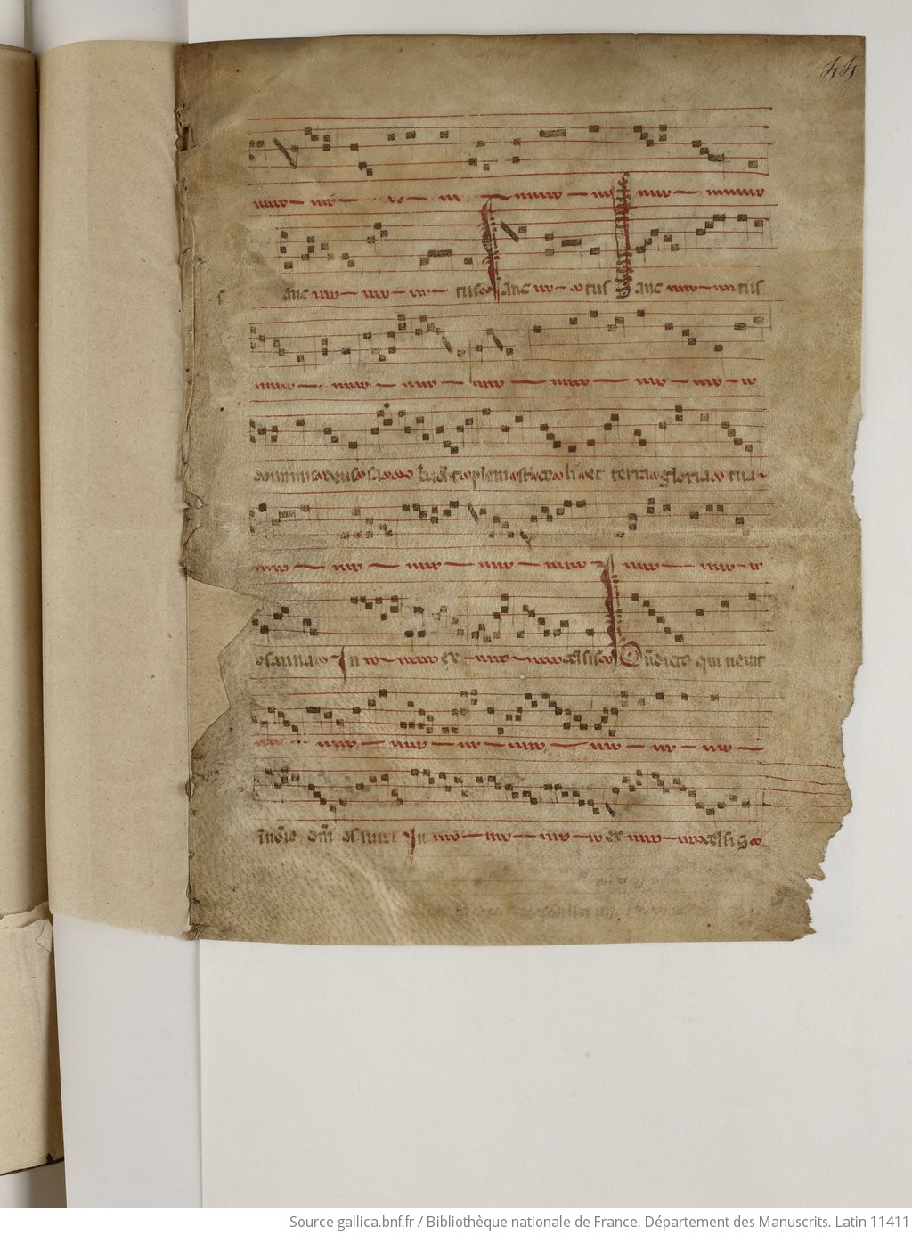 Recueil factice composé de 73 fragments de manuscrits, pour la plupart, des défets de reliures