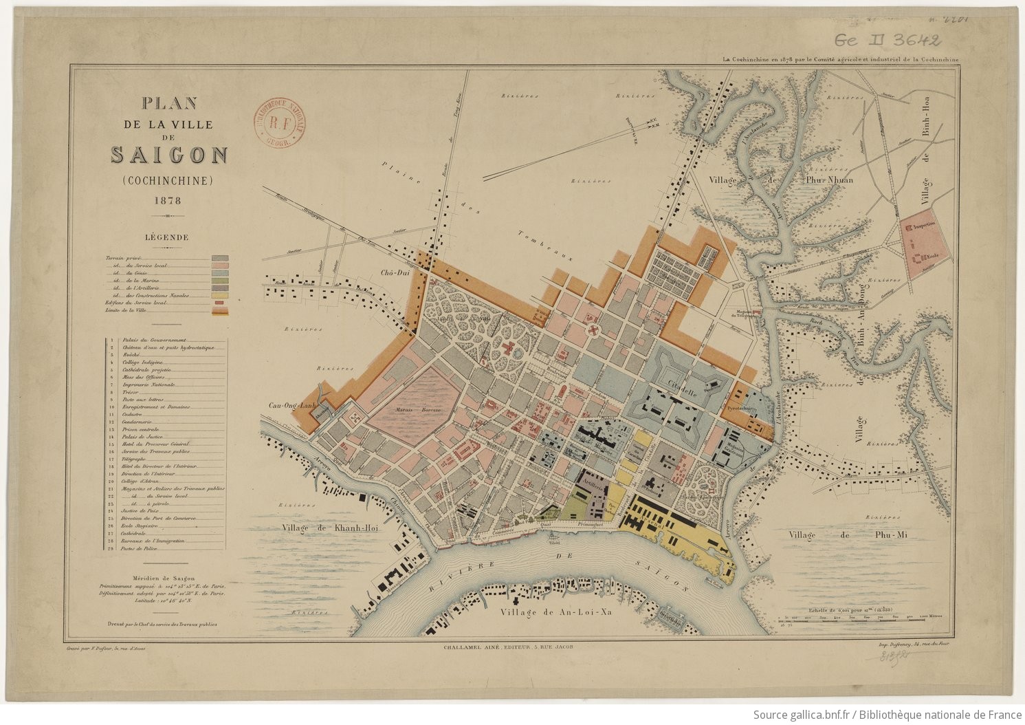 Plan de la ville de Saigon (Cochinchine) - 1