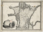 Plan de la ville de Petra et de ses environs levé sur les lieux  L. de Laborde. 1729