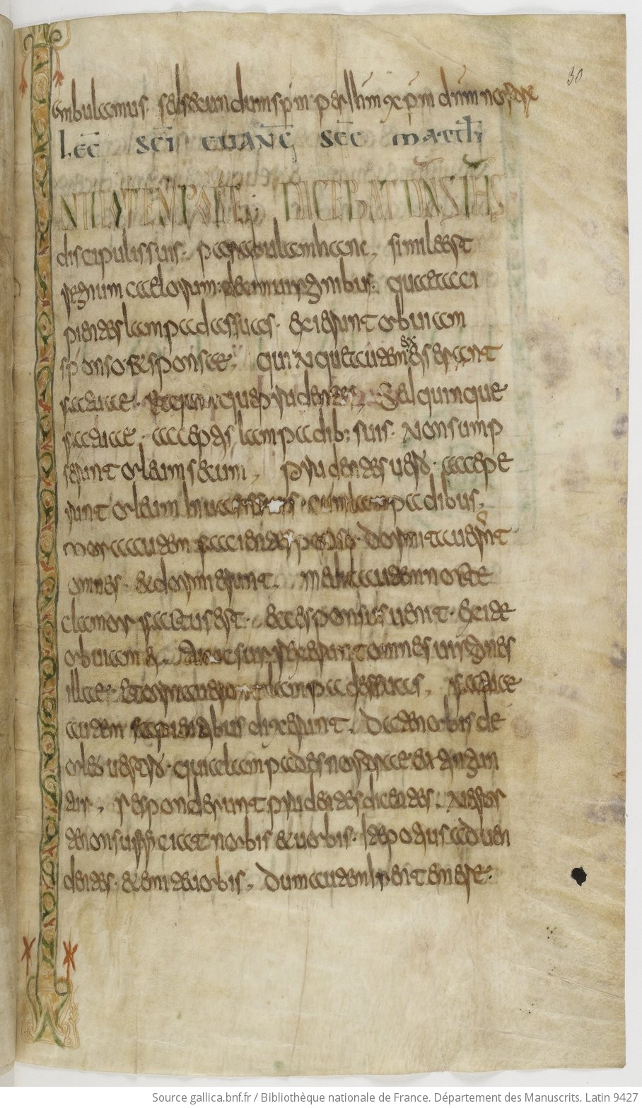 Lectionarius gallicanus [Lectionnaire gallican dits de l'abbaye de Luxeuil]