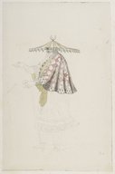 Grande Mascarade du Salon de Mars de janvier 1700 : habit de druide chinois pour le duc de Bourgogne  J. Berain. 1700-1726