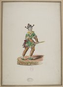 Maquette de costume pour un spectacle non identifié  L.-R. Boquet. 1750-1790