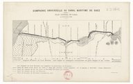 Plans de la Compagnie universelle du canal maritime de Suez  1862-1928