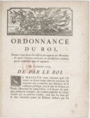 Ordonnance portant ce qui devra être observé par rapport aux Maronites et autres chrétiens orientaux et aux esclaves rachetés qui se trouveront dans le Royaume  Louis XV. 1753