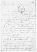 Lettres et pièces diverses relatives à l'expédition d'Égypte  XVIIIe-XIXe s. 
