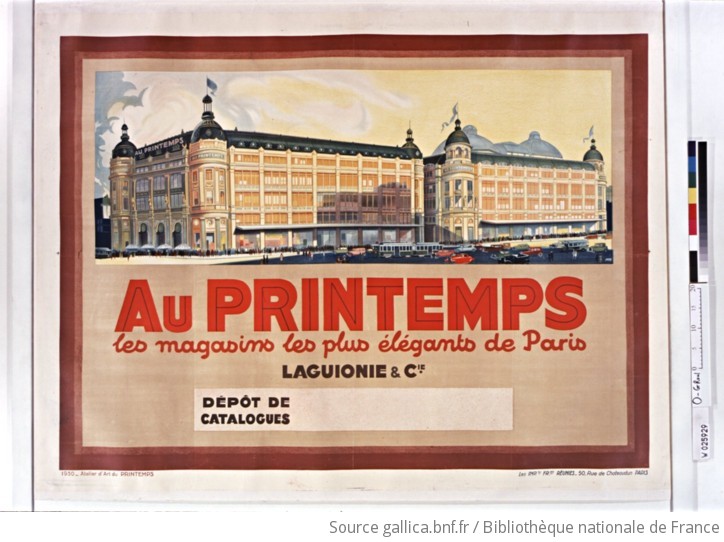 Au Printemps, Les Magasins Les Plus élégants De Paris ... : [affiche ...