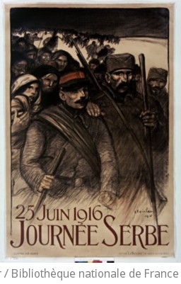25 juin 1916. Journe Serbe : [affiche] / Steinlen 1916
