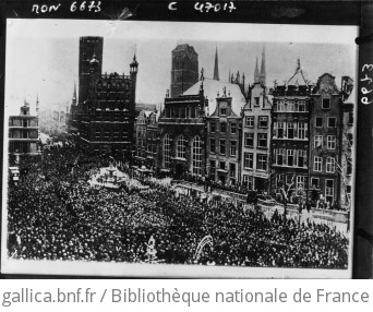 Manifestation à Dantzig, pour son rattachement à l