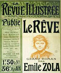 Affiche de Georges Jeanniot pour la parution du Rve dans La Revue Illustre, 1888