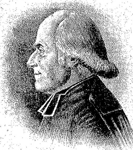 M. Félix-Laurent Augier de Moussac, vicaire général de Poitiers (1753-1827). Image publiée à Poitiers le 8 janvier 1905 dans le journal : La Semaine religieuse du diocèse de Poitiers