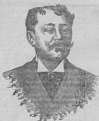 Félix-Antonin Lavat, publiciste. Image publiée à Toulouse le 3/10 novembre 1900 dans le journal : Le Progrès du Midi