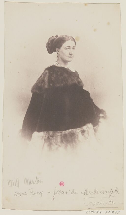 Miss Warton // Anna Roux // Soeur de Mademoiselle Mariette : [photographie] / [Nadar]