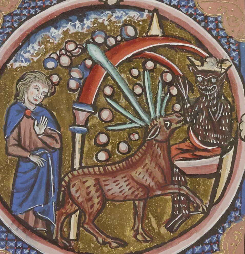 Daniel with ram, goat, and stars