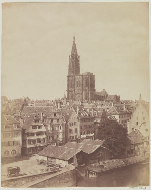 Strasbourg : [vue prise du Quai Saint-Nicolas] : [photographie] / [attribué à Victor Stribeck]