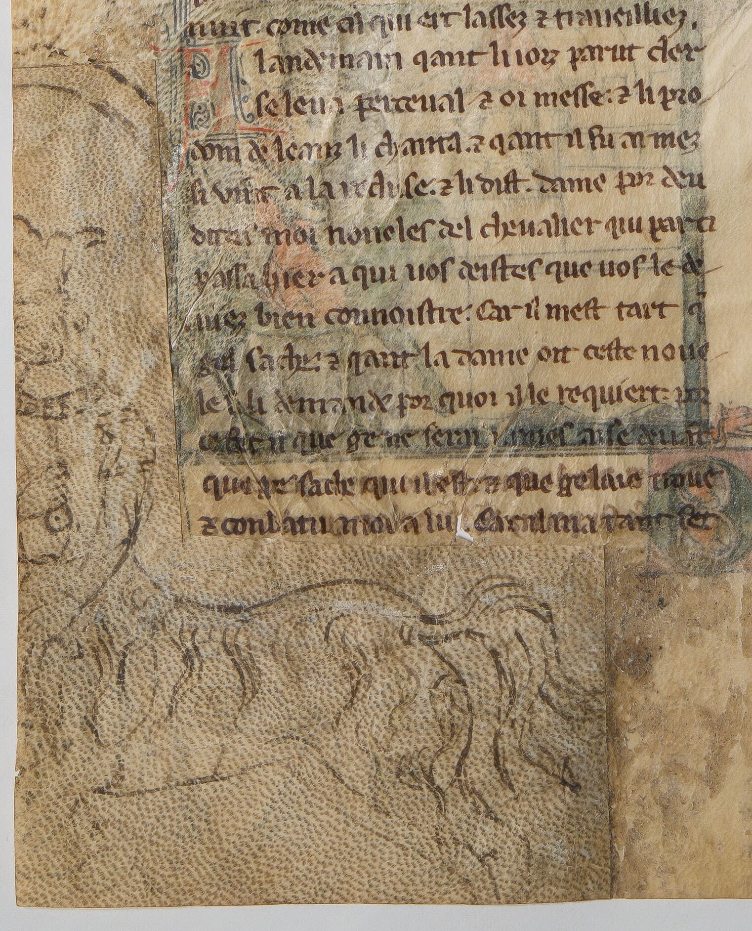 Pre-decorated parchment patch