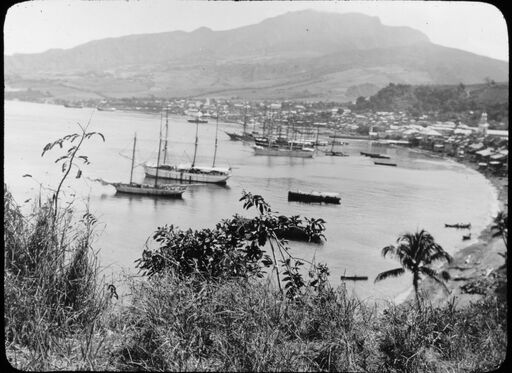 Martinique. Panorama of the rade of S [ain] t Pierre, taken from the South, part East (1899)/[photogr.] Salles; [photogr. reprod. by Molténi?]