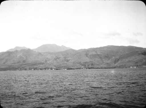 Dominique. Massif of the Diablotin, seen from the West, offshore (15 May 1899)/[photogr.] Salles; [photogr. reprod. by Radiguet & Massiot?]