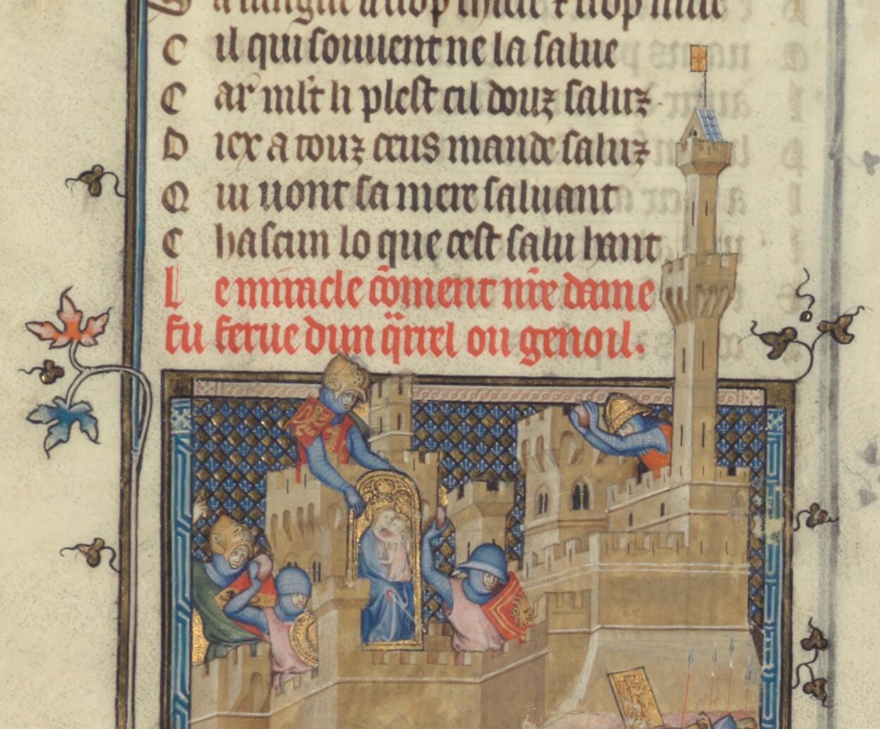 Gautier de Coinci, Miracles de Nostre Dame (Livres I et II); Saluts de Nostre Dame ; Prières à Nostre Dame ; Cinq joies Nostre Dame; Prière à Dieu