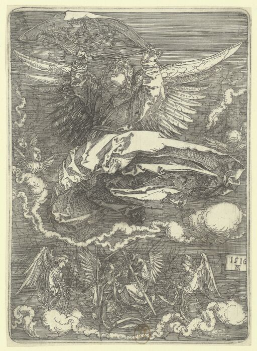 [Le voile de la Sainte Face] : [estampe] / AD 1516 [A. Dürer] [monogr.]