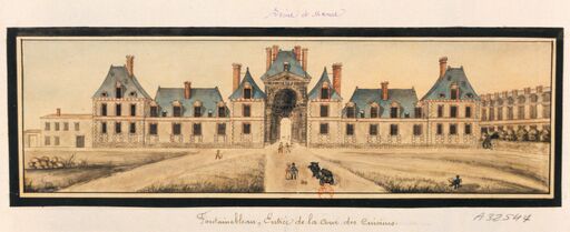 [Fontainebleau. Entrée de la cour des cuisines] : [dessin]