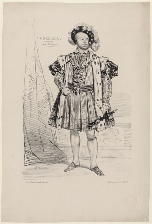 Lablache in 'Henry 8'/Devéria