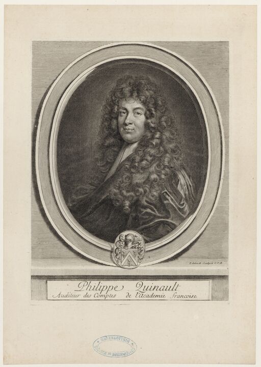 Philippe Quinault/engraving of Edelinck