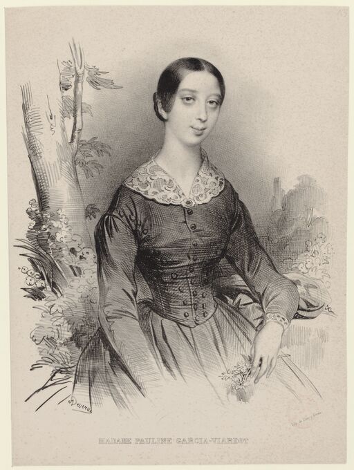 Madame Pauline Garcia-Viardot / Deveria