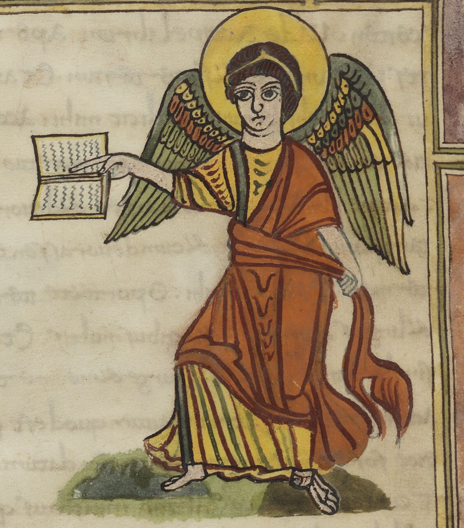 Angel with book and sash