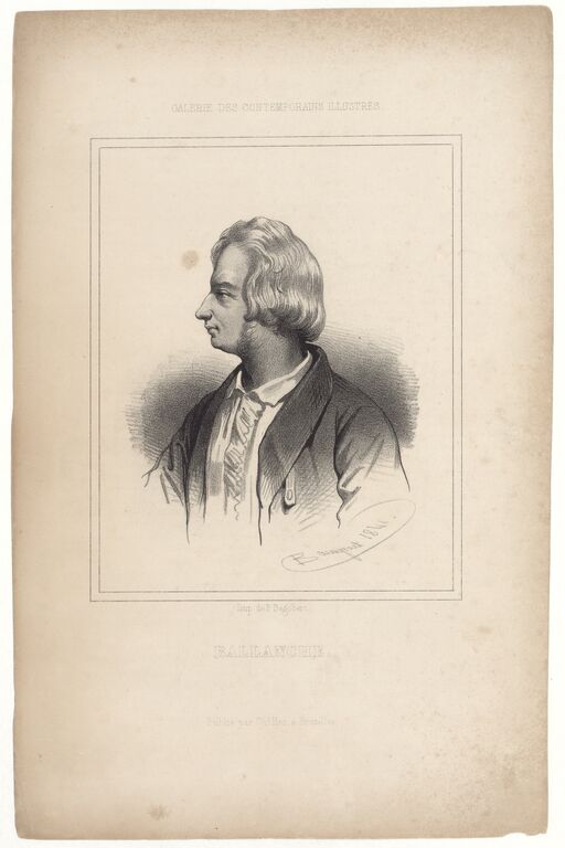 Pierre-Simon Ballanche/lithogr. by Charles Baugniet