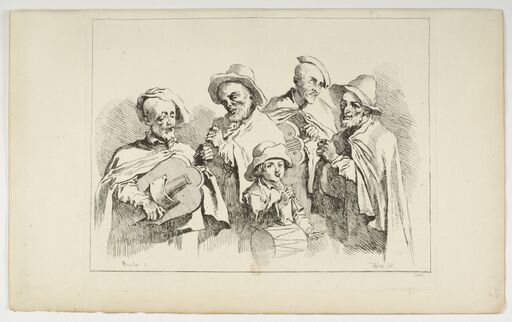 Four Old and a Young Musician