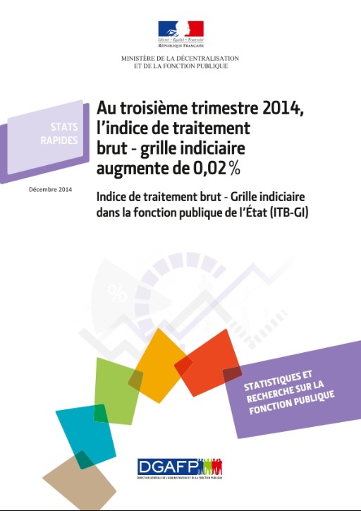 Au Troisième Trimestre 2014, L'indice De Traitement Brut - Grille ...