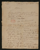  Manuscrits et feuillets relatifs à la Guerre de 1870, au Siège de Paris et à la Commune. Copie d'une lettre de Dombrowski félicitant le bataillon 1871