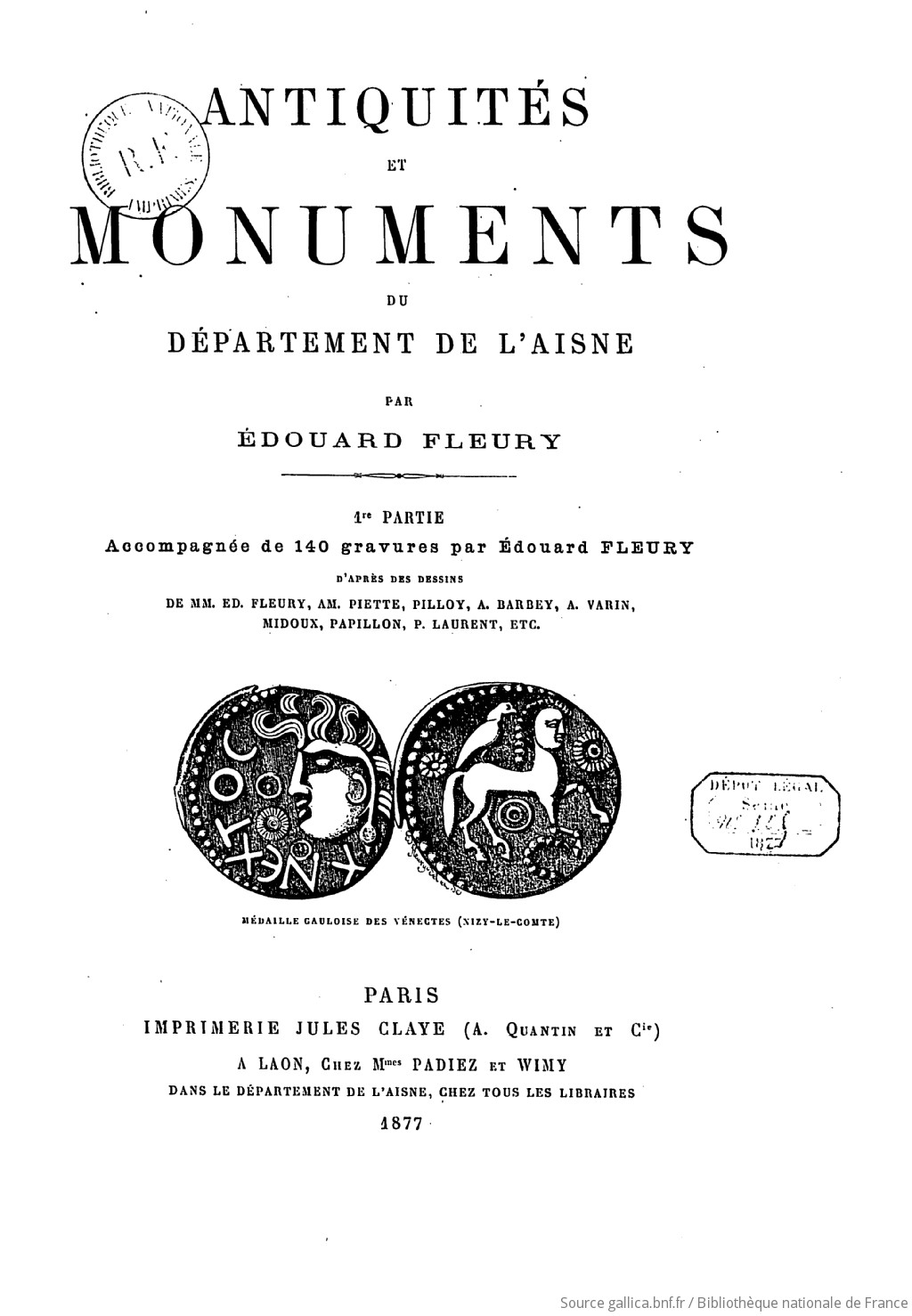 Antiquites Et Monuments Du Departement De L Aisne Partie 1 Par Edouard Fleury Gallica