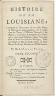  Histoire de la Louisiane  A.-S. Le Page du Pratz. 1758