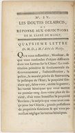 Les doutes éclaircis ou réponse aux objections de M. l’abbé de Mably. Première partie  Vauguyon. 1768