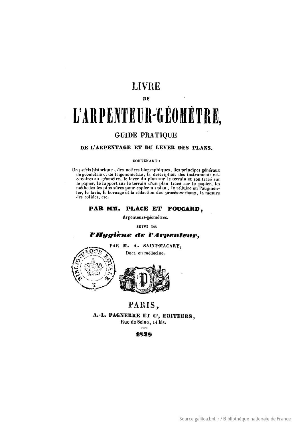 Le Compendium - équerre d'arpenteur - arpentage - alignement - le Compendium